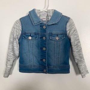 Cat & Jack toddler Jean jacket with cat hood